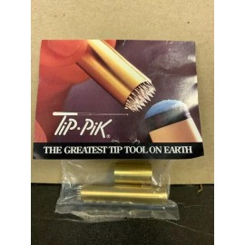 Tip Pik SOLID BRASS Tip Pik Cue Tip Tool, holds chalk better