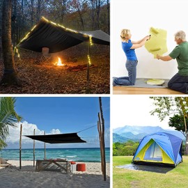 Protol 12x20 Feet Super Heavy Duty Tarp 8 Mil Blue- Waterproof, UV Resistant, Tear Proof with Grommets - Ideal for Boat, Car, RV, Camping