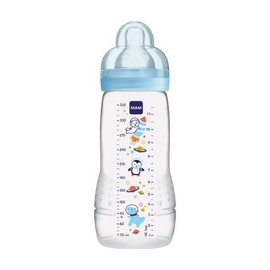MAM Easy Active Baby Bottle for 4 Months+ for Boys, 330ml (Code 361SB)