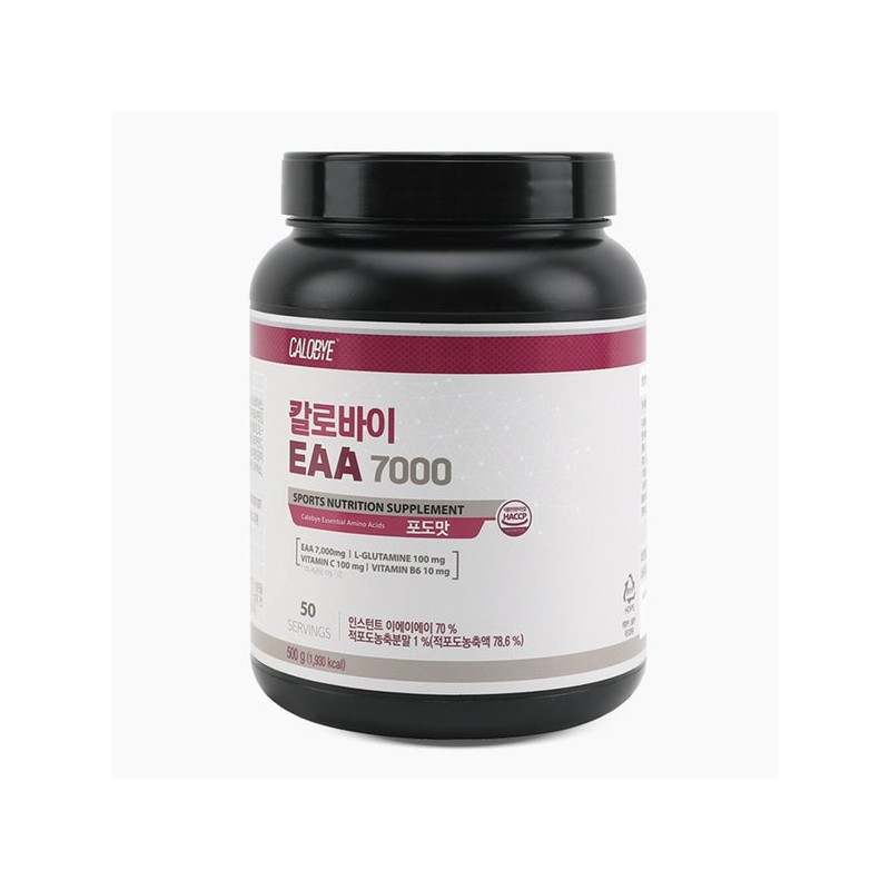 칼로바이 EAA 7000 필수 아미노산 보충제 포도맛 500g 1개 Calobye