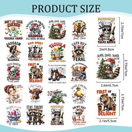 Dazoratix Funny Refrigerator Magnets Decorative - 20 Pcs Sarcastic Cute Locker Fridge Decorations for Adults Vintage Animal Magnetic Stickers Gift for Kitchen Home Office Decor Car Whiteboard Supplies