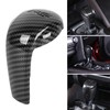 Gear Shift Knob Trim Carbon Fiber Grain Scratch Free Replacement