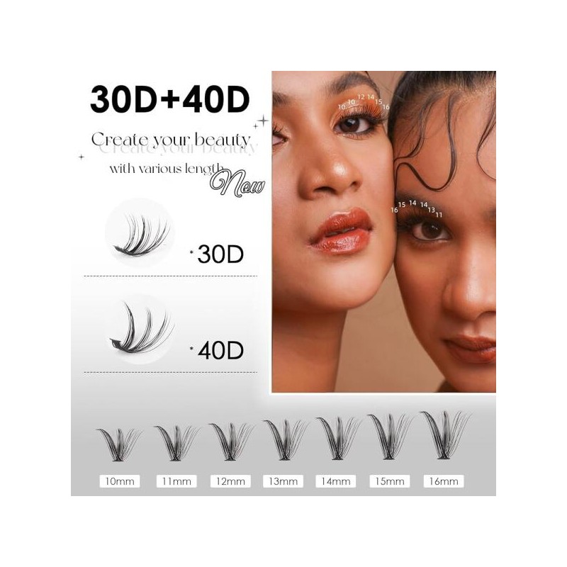 Lash Cluster 래쉬 클러스터 DIY 연장 키트 320개 개별 30D