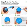Pick and Peel Stone Kit, 2PCSPick Round Stone for Anxiety