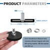12Pack Rubber Coated Magnets, 30LBS Strong Adhesive Power Neodymium Magnet,