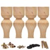 La Vane 8 inch / 20cm Wooden Furniture Legs, Set