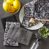 DII Cleaning Collection Multi-Purpose Microfiber, Black Damask, Dishtowel Set