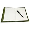 NELUHA Notebook A5 Blank Refillable Teak Leaves Vegan Sustainable Leather