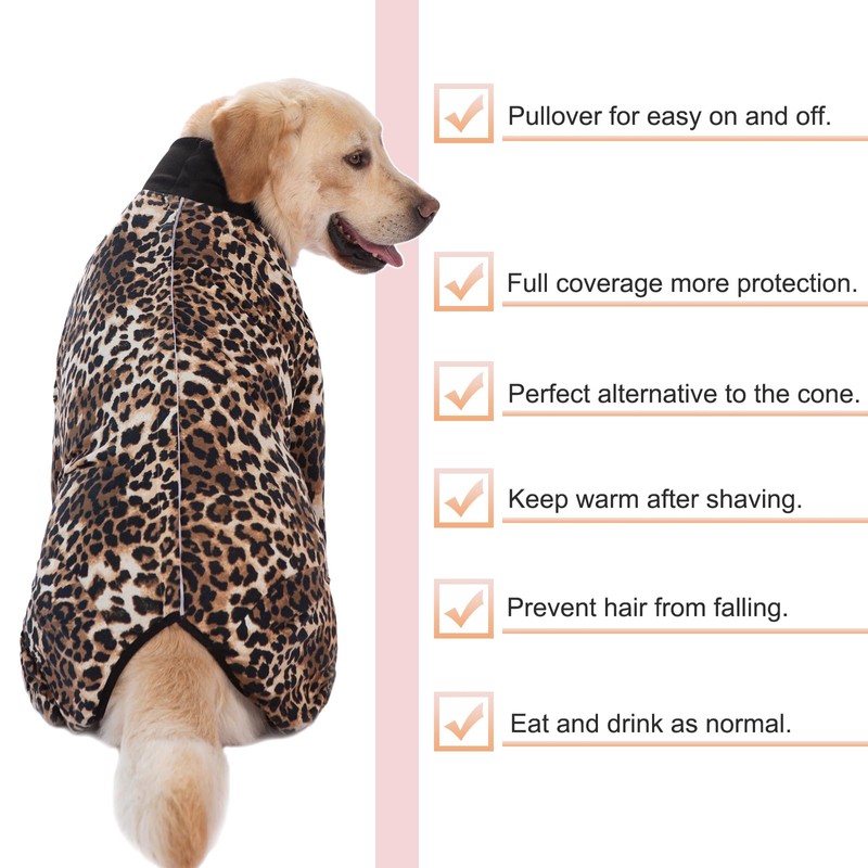 Recovery Suit for Large Medium Dogs After Surgery, Soft Breathable