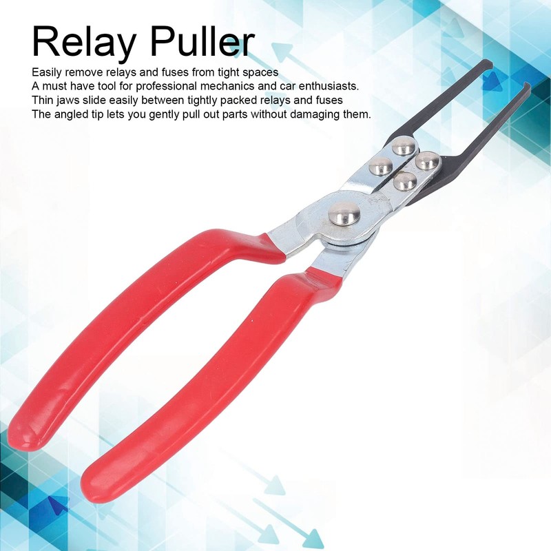 VOBOR Relay Puller Plier, Universal Fuse Puller Tool, 9-1/16" Long