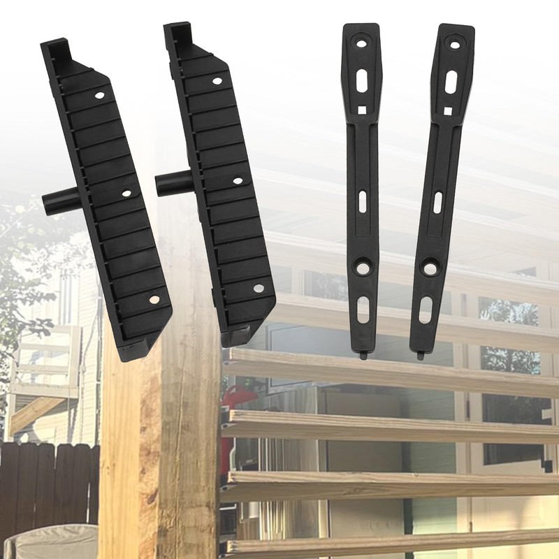 Deck Sunblind System Brackets 2 Set, Louver Hardware Kit for
