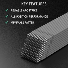 SOUNDACTURE E6013 Welding Rod 3/32" 4.4LB Carbon Steel Stick Electrodes – Easy Arc Start Welder Rods for Beginners and Pros – Smooth Beads, Strong Performance for Welding Jobs