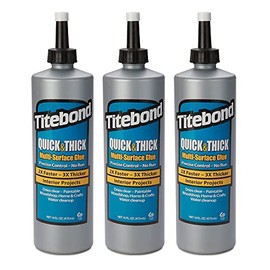 Titebond 2404 Wood Glue Quick & Thick (Formerly Molding and Trim) 16 oz, Beige Bundle (Three Pack)