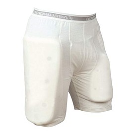 Kookaburra Unisex Kcc110s Kookaburra Protective Shorts With Protective Padding, White, S UK