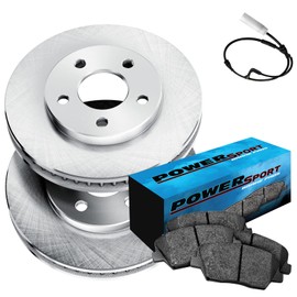 PowerSport Front Brakes and Rotors Kit |Front Brake Pads| Brake Rotors and Pads| Ceramic Brake Pads and Rotors - BLBF.34162.02
