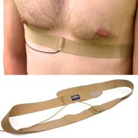 URSA Chest Strap: Low-Profile, Soft, Stretchy & Breathable Chest Straps for Microphones. For Location Sound, Theatre, Live Events & More (Beige)