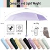 Thryviel Compact Umbrella, Mini Pocket Umbrella, 6 Ribs Pocket Umbrella,