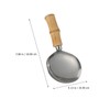 PRETYZOOM 1pc Spoon Rice Scooper Rice Ladle Stainless Steel Cooking