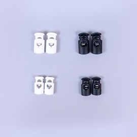 Mask Stopper 2-Size Mask Strap Adjuster for Length Adjustment 24mm Black 1 Pair (2 Pieces) 13ea