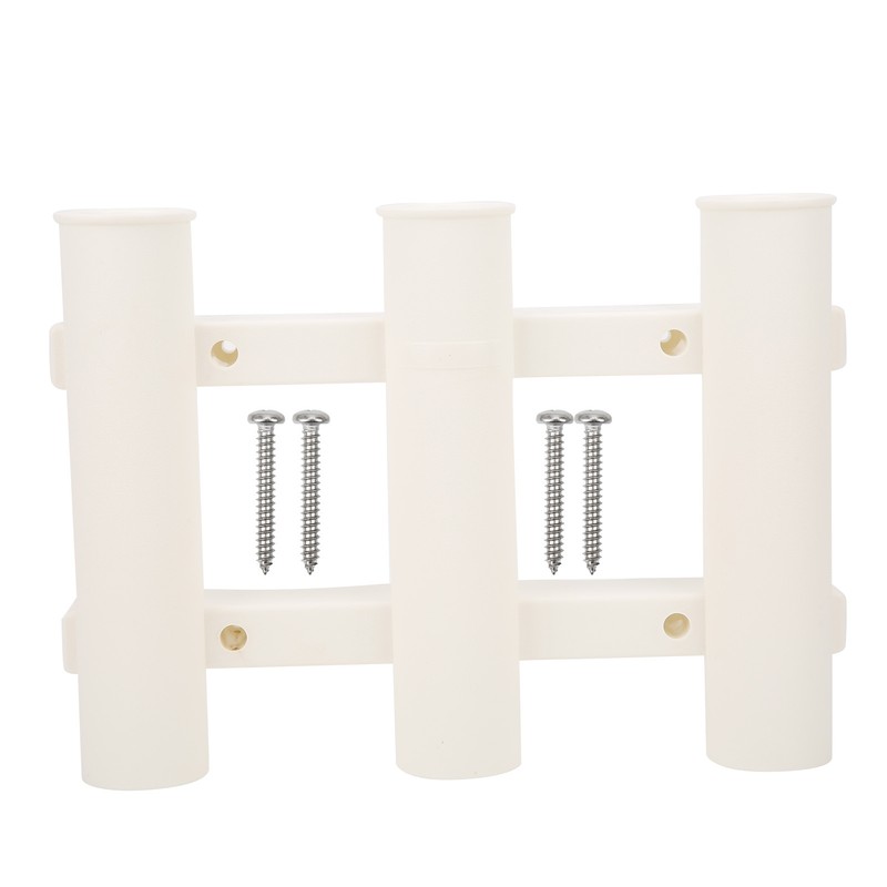 Rod Storage Holder Wall Side Mounted 3 Tube Fishing Pole