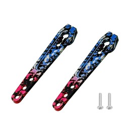 2Pcs Aluminum 1.75inch 25T Servo Arm Horn Long Steering Servo Arms Compatible Futaba Savox Xcore HL HSP HD Power Rc Servos for RC Airplanes RC Plane Crawler Car（Multicolour）