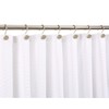 ZESLMG Shower Curtain Hooks, Nickel Shower Curtain Rings Rustproof Metal