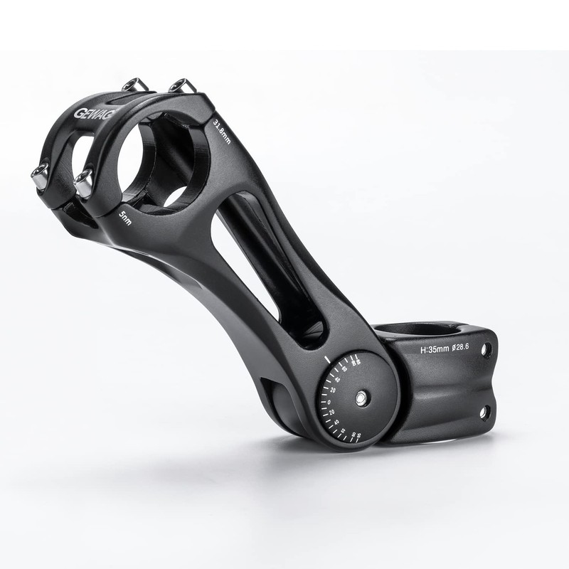 GEWAGE Bicycle Stem Adjustable, Bicycle Stem Riser for 31.8 (1-1/4