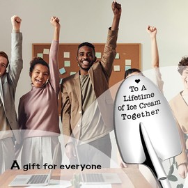 Engagement Gifts for Couples Spoon for Boyfriend Husband Birthday Gift for Wife Girlfriend Ice Cream Shovel for Couple I Love You Gifts for Him Her Husband Gift from Wife