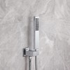 Asyas Chrome Brass High Pressure Hand Held Shower Wand Square