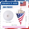 Disposable Snow Cone Cups and Spoon Straws American USA Flag