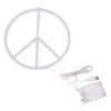 Uonlytech Decor Signs LED Peace Sign Led Peace Symbol Neon