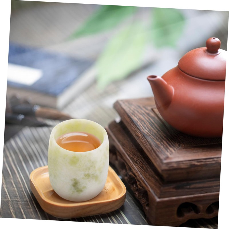 NOLITOY Natural Crystal Tea Cup Set Straight Design Home Office