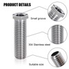 4 Pieces E 45 mm Hollow Screw Sink Stainless Steel
