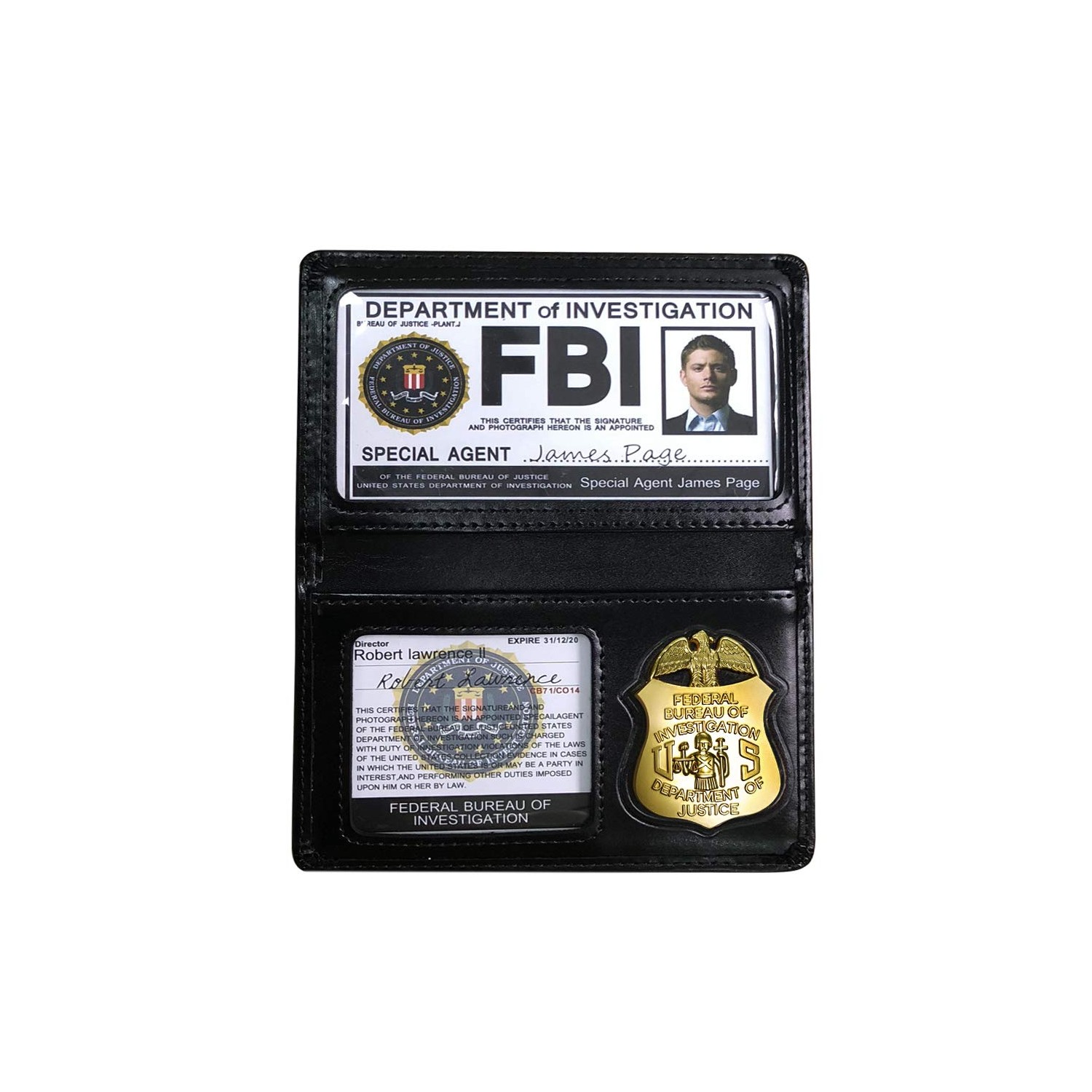 Cos Moments Federal Bureau of Investigation ID Card + Faux Leather ...