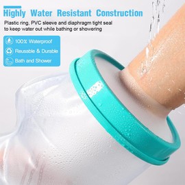 KSJEHW Cast Protection Waterproof Arm Adult Bandage Protection Shower Protection Arm Reusable Arm Plaster Shower Cover (50 x 35 cm)