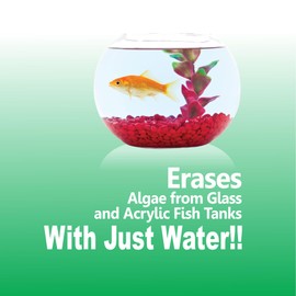 White Magic Aquarium Eraser Sponge – Scratch-Free, Streak-Free Cleaning for Glass & Acrylic Aquariums, Safe for Aquatic Life, Buffs While Cleaning, Durable & Easy to Use – 11 x 7 x 4 cm