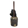Rustic Whimsical Black Bear Stinky Potion Toilet Brush And Holder