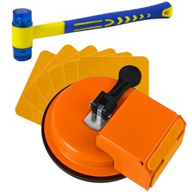 Floor Gap Fixer Tools with Suction Cup, Rubber Mallet Hammer, 6 PCS Sticky Pad, Floor Repair Suction Plank Grabber for Closing Gaps in Laminate Floors, Vinyl Plank, Hardwood, Tile
