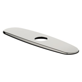 Derengge RP-1105-PN 8 Inch Faucet Deck Plate Kitchen Escutcheon Hole Cover, Polished Nickel Finished