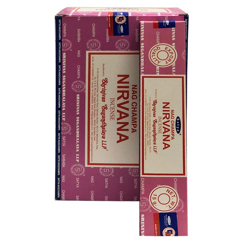 Nirvana Incense Sticks and Incense Stick Holder Bundle Insence Satya