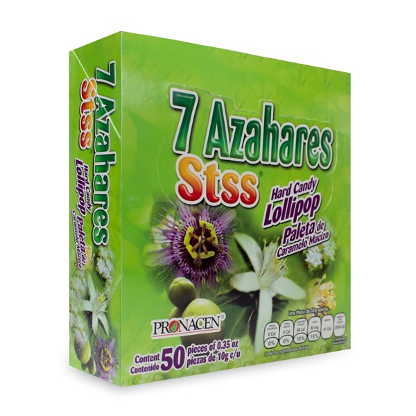 Paletas 7 Azahares Exhibidor 50 piezas PRONACEN