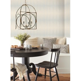 York Wallcoverings Magnolia Home Handloom Baby Blue Peel and Stick Wallpaper