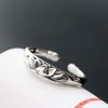 LOVECOM Lotus Promise Ring for Women 925 Sterling Silver Adjustable