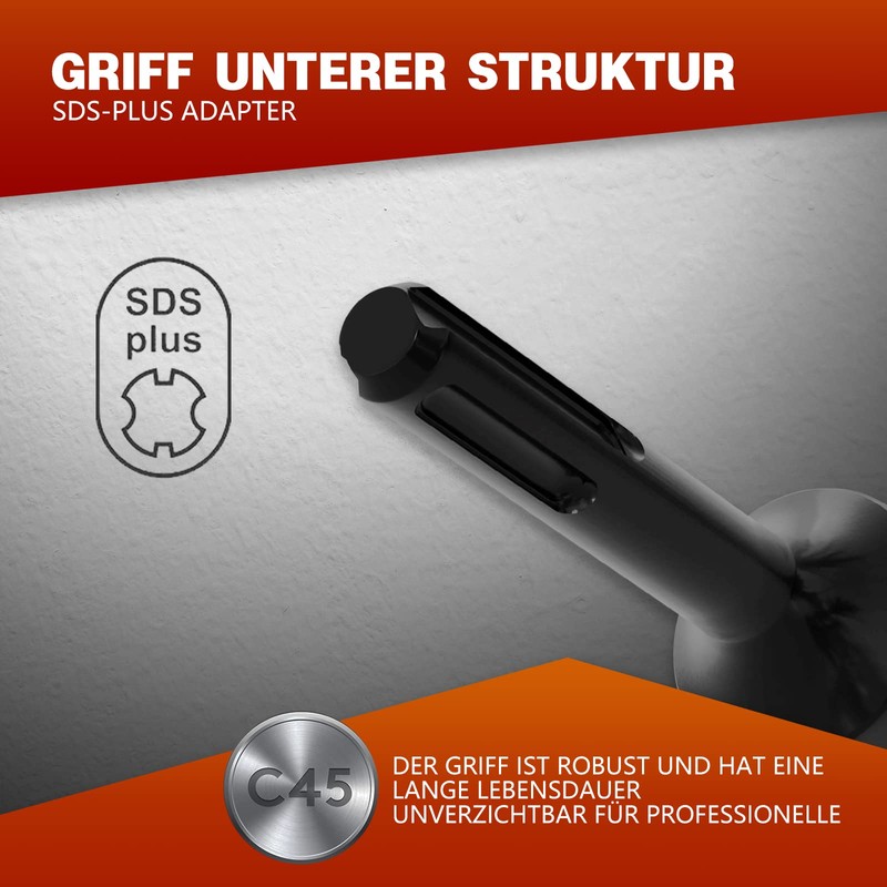 CSOOM Upgraded Drill Bit Extension Piece for SDS Plus Hammer