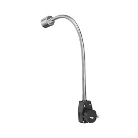 ledscom.de LESCH Socket Light / Reading Lamp Gooseneck Switch Chrome / Black 1x GU10 Max. 10 W Pack of 2
