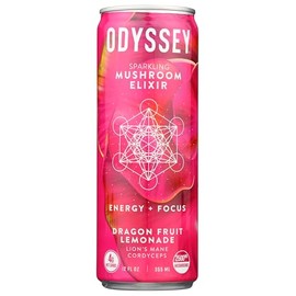 Odyssey Mushroom Elixir Dragon Fruit Lemonade Sparkling Mushroom Elixir, 12 FZ