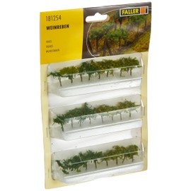 Faller Vigneto 86 Pezzi, Plastica, Kit di Montaggio, Sculpture, Green, Brown, 5249701031