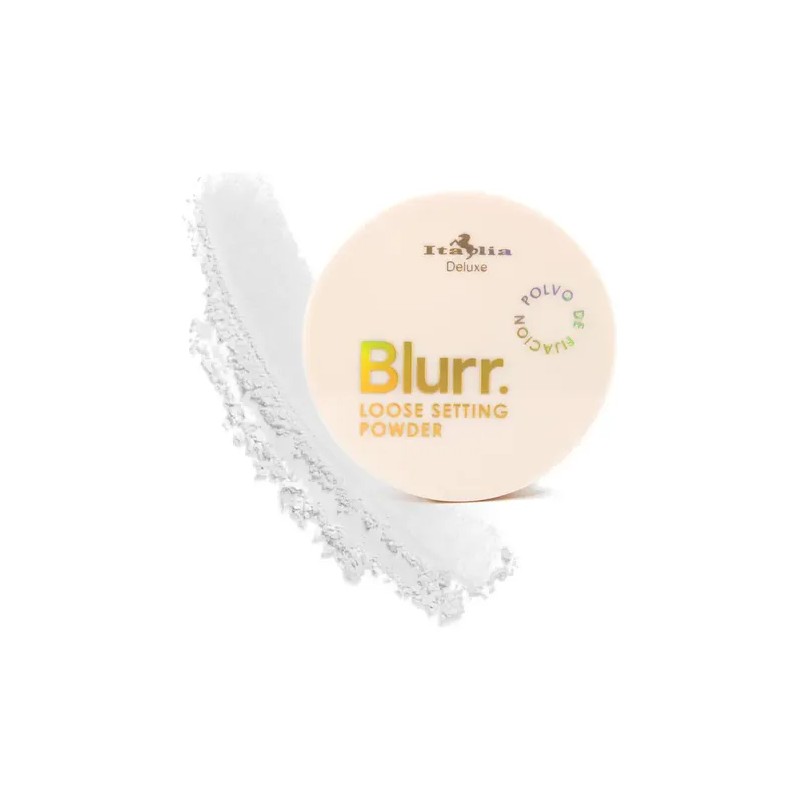 Kit Blurr Italia Deluxe Loose Powder: Polvo Suelto Fijador Translucent,