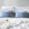 Tie Dye Blue Bedding Set for Girls Boys Graffiti Oil