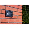 Badgemaster Modern Anthracite House Number Sign Plaque Stainless Steel Standoffs